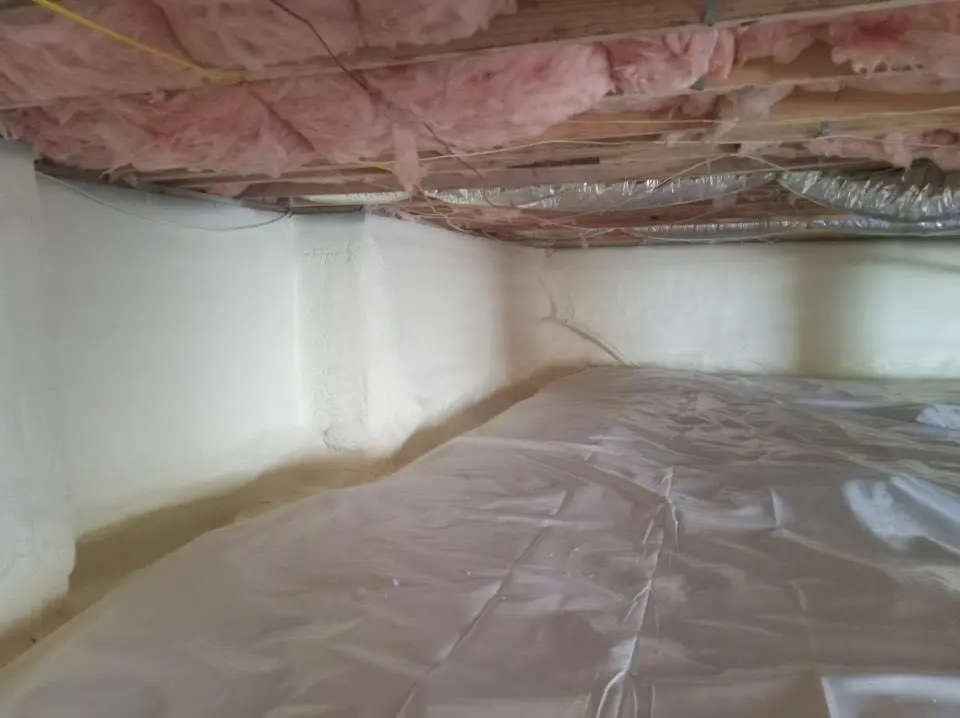 Crawl space encapsulation with closed-cell spray foam for Spray Foam Roofing Repair in Georgetown